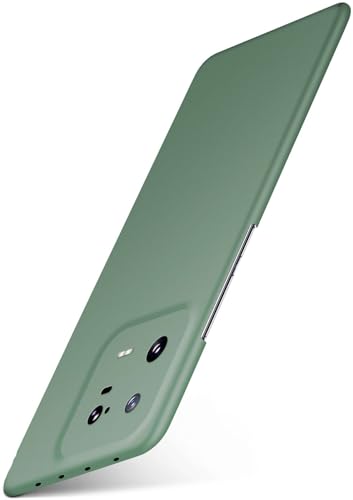 moex Alpha Case für Xiaomi 13 Pro Hülle minimalistisch Stoßfest und Leicht, Dünnste Handyhülle, Super Slim Schutzhülle Ultra Air Hardcase aus Kunststoff - Oliv von moex