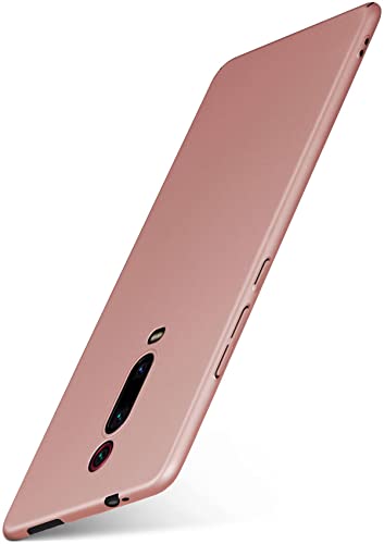 moex Alpha Case für Xiaomi Mi 9T / Mi 9T Pro Hülle minimalistisch Stoßfest und Leicht, Dünnste Handyhülle, Super Slim Schutzhülle Ultra Air Hardcase aus Kunststoff - Rosegold von moex