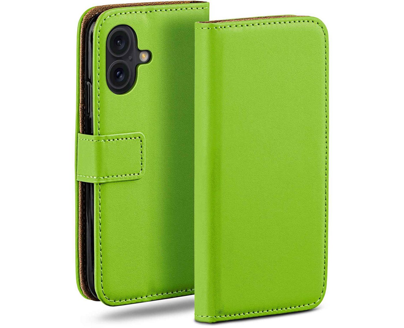 moex Handyhülle moex® Book Case für Apple iPhone 16, Hülle mit Kartenfach Klapphülle PU Leder, Flip Case Wallet Lederhülle von moex