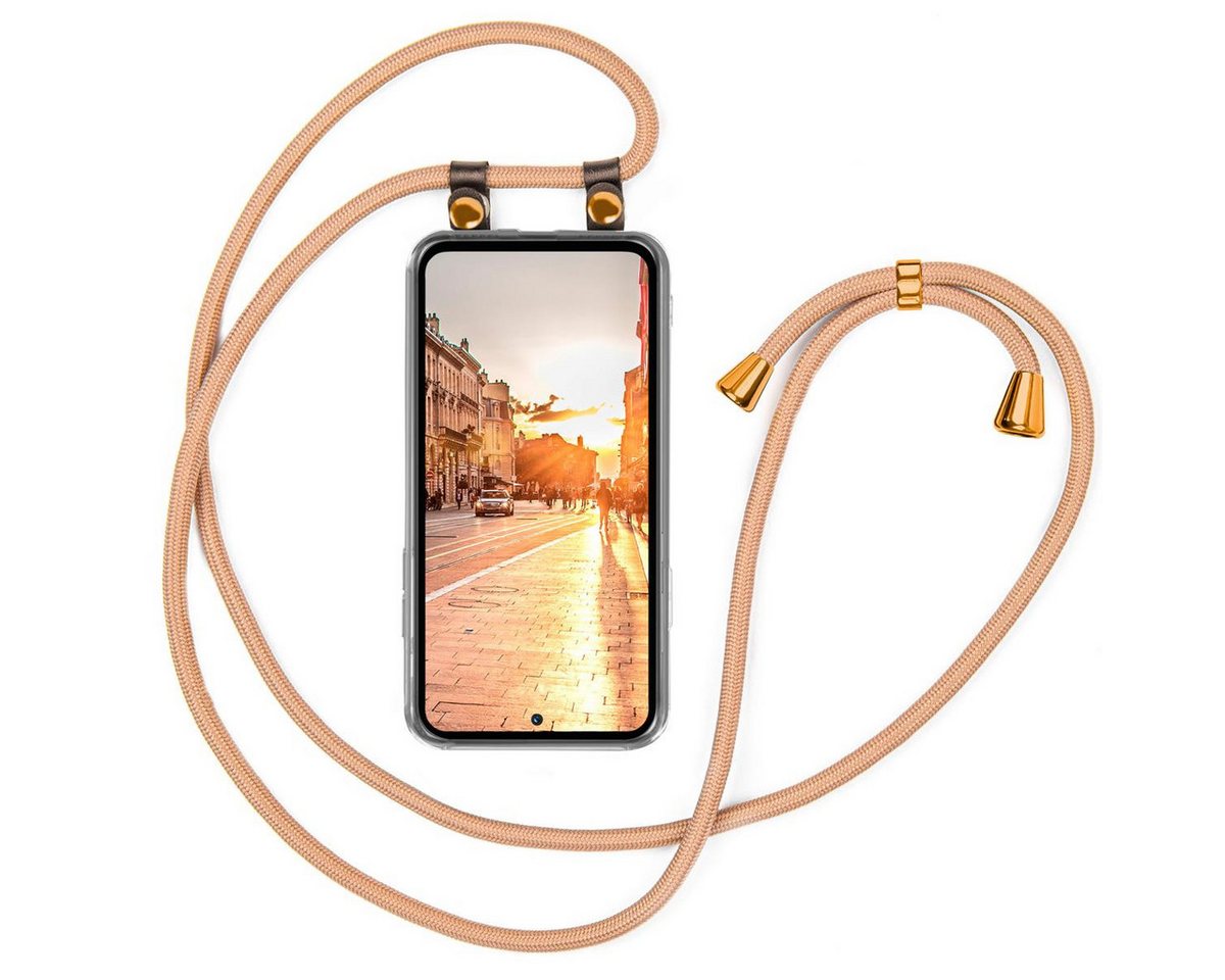 moex Handyhülle moex® Free Spirit für Samsung Galaxy A25 5G, Handyhülle mit Band, Kette abnehmbar Handyband Hülle zum Umhängen von moex