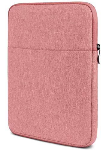 moex Tablet Tasche für Apple iPad (10. Generation - 2022) – Sleeve Hülle mit Fach für Zubehör, Polyesterfaser Schutzhülle Minimalistisch mit Reißverschluss, Wasserabweisend, Rosa von moex