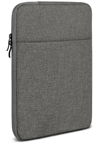 moex Tablet Tasche für Samsung Galaxy Tab S10 Plus – Sleeve Hülle mit Fach für Zubehör, Polyesterfaser Schutzhülle Minimalistisch mit Reißverschluss, Wasserabweisend, Dunkelgrau von moex