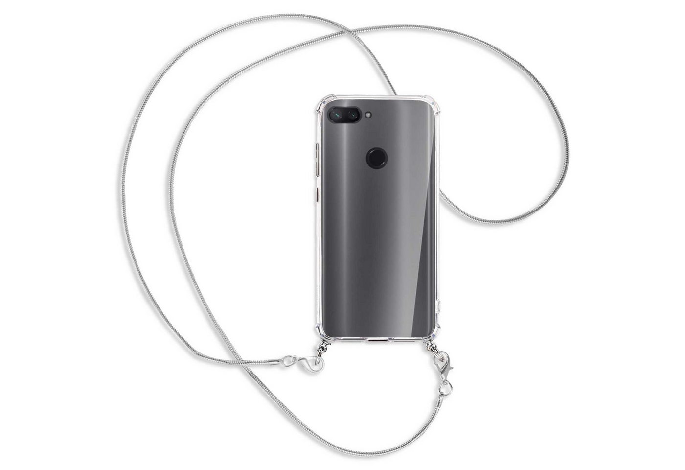 mtb more energy Handykette für Xiaomi Mi 8 Lite (6.26) [MK], Umhängehülle mit Metallkette [NC-060-MK] von mtb more energy