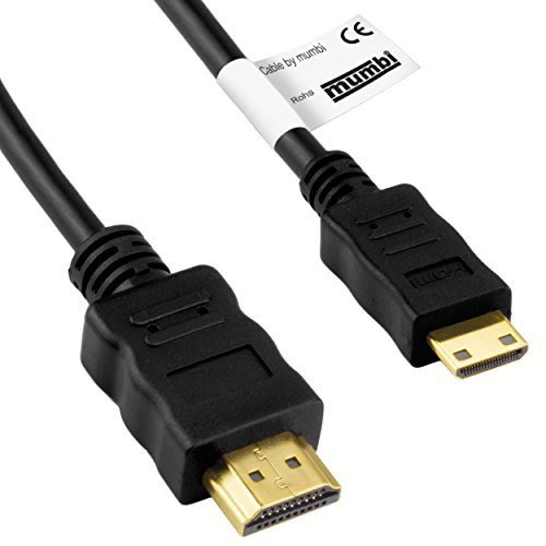 mumbi 1.00m Premium High Speed Mini HDMI Kabel Full HD 3D / Mini HDMI C Stecker auf HDMI A Stecker, vergoldete Kontakte, schwarz mumbi 1.00m Premium High Speed Mini HDMI Kabel Full HD 3D / Mini HDMI C Stecker auf HDMI A Stecker, vergoldete Kontakte, schwarz von mumbi