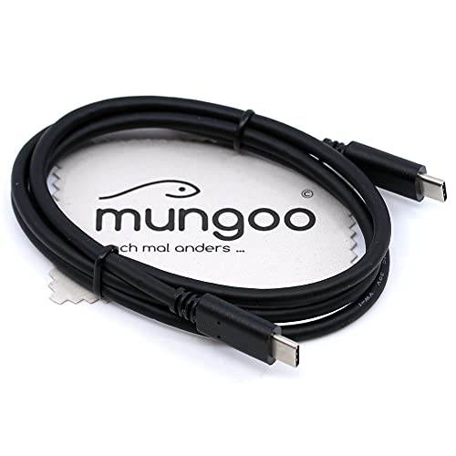 USB Ladekabel passend für Motorola Edge 40 Neo, Moto G14, Moto G34, Moto G54 5G, Moto G84 5G 60W Power Delivery Typ-C Datenkabel 1m mit mungoo Displayputztuch von mungoo mach mal anders ...
