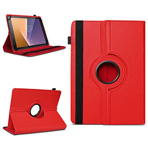 na-commerce Tablet Schutzhülle Vodafone Tab Prime 6/7 360° drehbar Tasche Cover Case Etui, Farben:Rot von na-commerce