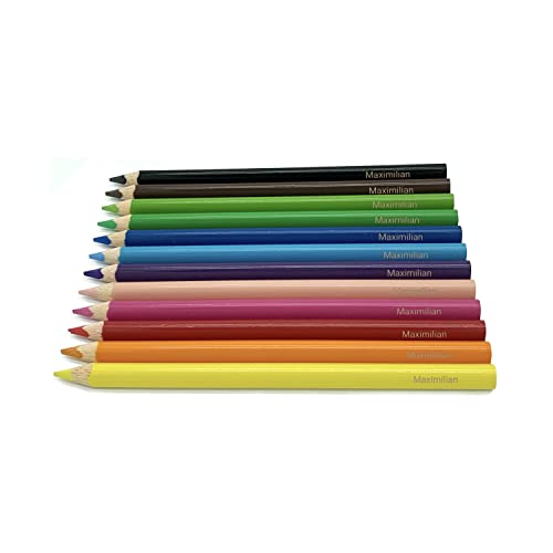 Faber Castell JUMBO Buntstifte mit Namen Gravur (12) von namenbar