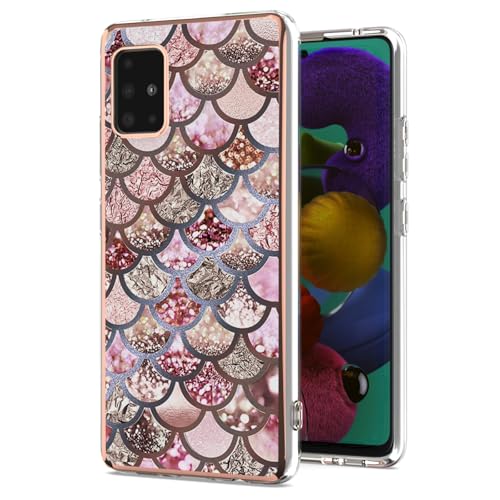 nancencen Kompatibel mit Samsung Galaxy A51 5G Hülle Weiches TPU Bumper Case Silikon Schutzhülle [Ultra Dünn] [Kratzfest] Kameraschutz Handyhülle - Rosa von nancencen