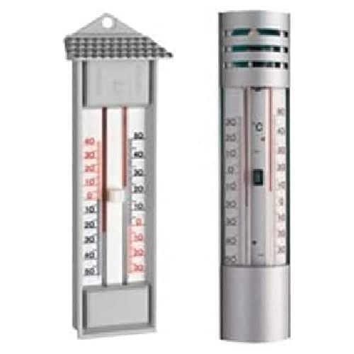 neoLab Maxima-Minima Aluminium Thermometer, Quecksilberfrei, Grau, -30 bis +50° C von neoLab