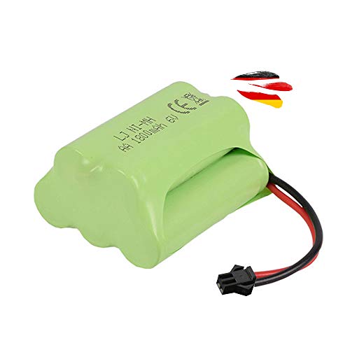 6V 1800-mAh NI-MH AA Akku, wiederaufladbar mit 2-Pin SM-2P Stecker, T-Style Akkupack Batterie für RC Fahrzeug, Auto, Militär-Truck, Boot, Bagger, Crawler, Spielzeug, Elektrowerkzeuge, Haushaltsgeräte von njoyn