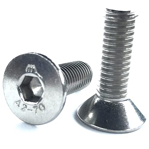 10 Stück M6x20 mm Senkkopfschrauben Edelstahl DIN 7991 Senkkopf Innensechskant A2 V2A VA | norm-genau® von norm-genau