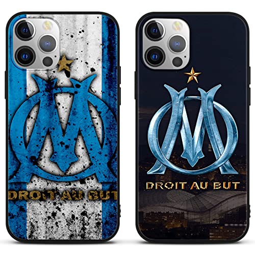 [2 Pack] Handyhülle für iPhone 11 6,1" Hülle, Olympique de Marseille Football Schutzhülle mit Motiv Weiche TPU Phone Case Hülle Kompatibel with iPhone 11 von nurkorki