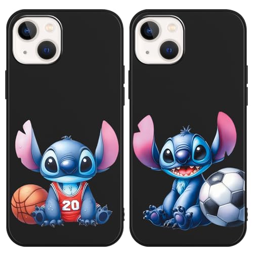 nurkorki 2 Stück Handyhülle für Galaxy A7 2018 6", Anime Schutzhülle mit Karikatur Niedlich Muster Weich TPU Silikon Stoßfest Kratzfest Case Hülle für Galaxy A7 2018,01 von nurkorki