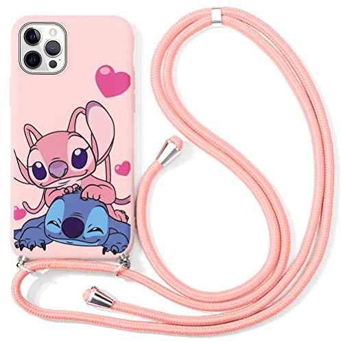 nurkorki Handykette für Huawei P20 Pro - 6,1" Hülle, Schön Stitch Necklace Hülle mit Band Schutzhülle mit Kordel zum Umhängen Silikon Weich TPU Handyhülle für P20 Pro, 05 von nurkorki