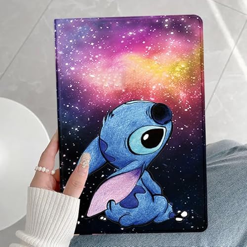 nurkorki Schwarz Tablet Hülle für Fire HD 10 2017/2019 10,1",PU Leder Tasche Schutzhülle mit Cartoon Anime Muster,Dreifach Gefalteter Ständer,Schlanke Leichte Stoßfeste Tablet Schutzhülle,Cute 07 von nurkorki