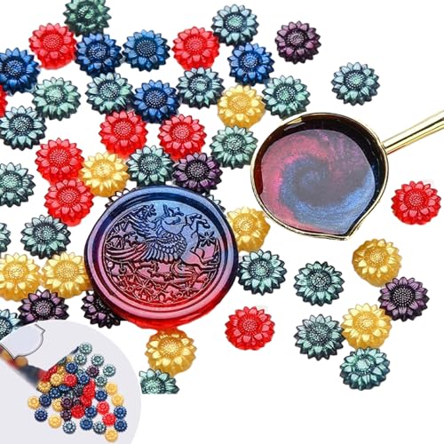 100 PCs Blumenwachs Seal Perlen Sealing Wachs Perlen Ideal Für Die Verzierung Von Kartenhülle Hochzeitseinladungen von ohodhmnu