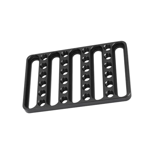 Käseplatte aus Metall, Kamera-Montageplatte für DSLR-Käfig-Konfiguration, mehrere 1/4-Zoll-20 Gewindelöcher Käseplatte aus Metall, Kamera-Montageplatte für DSLR-Käfig-Konfiguration, mehrere 1/4-Zoll-20 Gewindelöcher von ohodhmnu