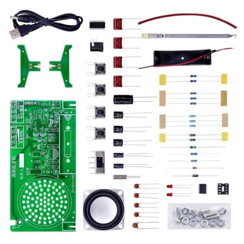 Set Radio Electronic Components Verbessern Die Elektronischen Fähigkeiten. von omiinitio