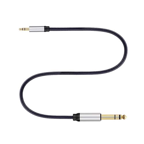 omiinitio 3 5 Mm Bis 6 35 Mm Stereo Musikkabel 1/8 Zoll TRS Auf 1/4 Zoll TRS Nylon Geflochtenes Stereo Musikkabel Für Verstärker von omiinitio