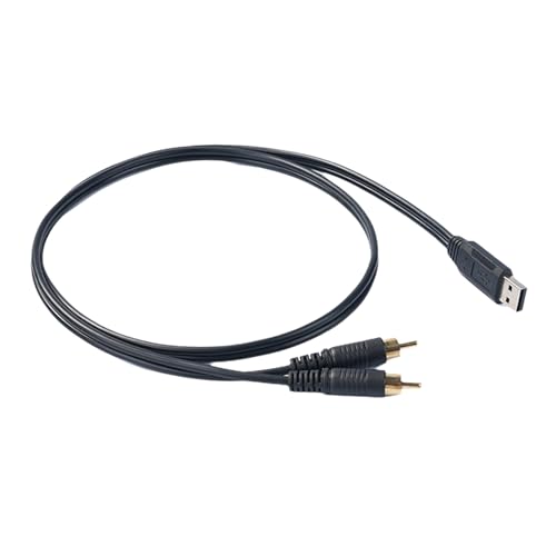 omiinitio USB C Auf 2RCA Kabel USB/Typ C Auf 2RCA Auf USB C Für Telefon Laptop Tablet Heimkino Verstärker Lautsprecher Stereo von omiinitio