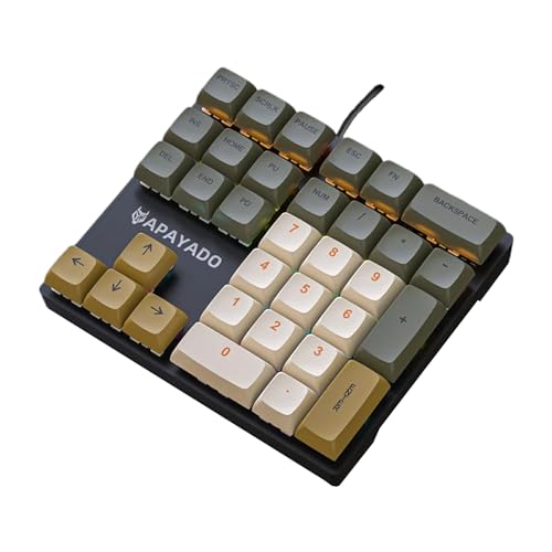 osiuujkw Die mechanische numerische Tastatur K33 verbessert die Eingabegeschwindigkeit und genauigkeit mit echtem mechanischem Foraxis Körper, Plug and Play, Grüne Greenaxis osiuujkw Die mechanische numerische Tastatur K33 verbessert die Eingabegeschwindigkeit und genauigkeit mit echtem mechanischem Foraxis Körper, Plug and Play, Grüne Greenaxis von osiuujkw