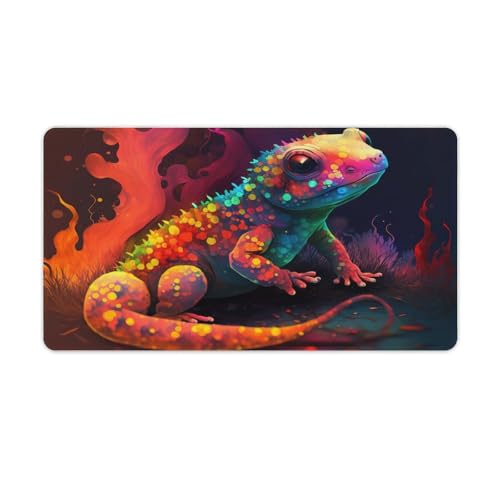 GamingMauspad mit TierGeckos großes Mauspad große Schreibtischunterlage personalisiertes Design erweiterte Schreibtischunterlage für Gaming Büro Zuhause 40 x 75 cm von ouynngjing