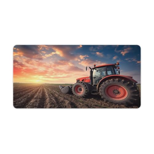 GamingMauspad mit landwirtschaftlichem Traktor großes Mauspad große Schreibtischunterlage personalisiertes Design erweiterte Schreibtischunterlage für Gaming Büro Zuhause 30 x 60 cm von ouynngjing