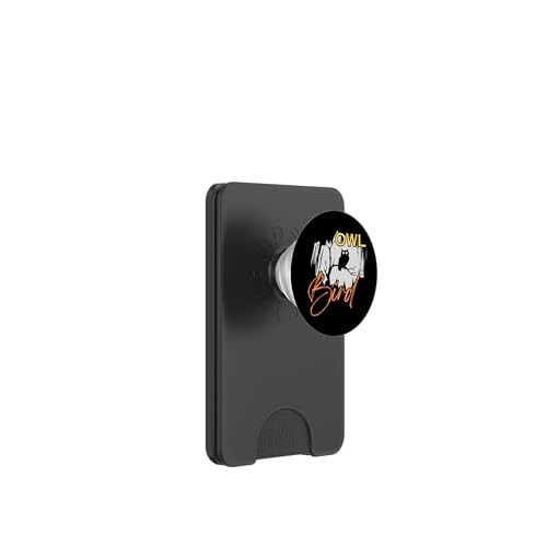 Eule in der Nacht PopSockets PopWallet für MagSafe von owl bird animal pet night moon nature feather fly