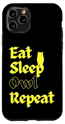 Hülle für iPhone 11 Pro Iss Sleep Owl Repeat von owl bird animal pet night moon nature feather fly