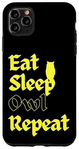 Hülle für iPhone 11 Pro Max Iss Sleep Owl Repeat von owl bird animal pet night moon nature feather fly