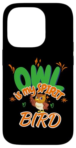 Hülle für iPhone 14 Pro Süße Eule ist mein Lieblingstier von owl bird animal pet night moon nature feather fly