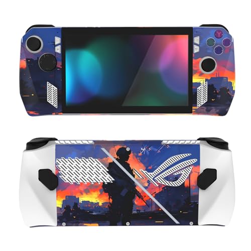 PlayVital 2 Set Skin Sticker für ROG Ally, individuelle Aufkleber aus Vinyl für ROG Ally Handheld Konsole-Heldenhafte Entscheidung von playvital