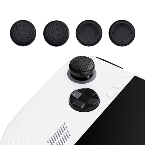 playvital Joystick Kappen für ROG Ally, Silicone Daumensticks Abdeckung Daumenkappen Zubehör für ROG Ally X 2024 Konsole-Punkte & Nieten Design Schwarz von playvital