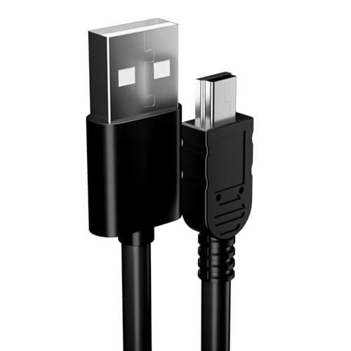 pluX High-Speed USB Kabel 2M lang, USB 2.0 Typ A auf Mini B Kabel Datensynchronisation & Ladekabel 2M, 480Mbit/s 5-Pin Stecker, Aufladen von Smartphones, Kameras, MP3s, PDAs Mini B Geräten 2 Meter von pluX