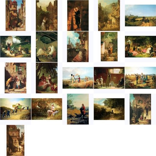 Kunstkarten-Komplett-Set Carl Spitzweg von postkarten-universum.de