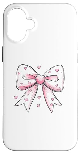 Ästhetische rosa Schleife || Herz Liebe romantisches Herz || mädchenhaft Hülle für iPhone 16 Plus von pretty pink cute ribbons and heart theme