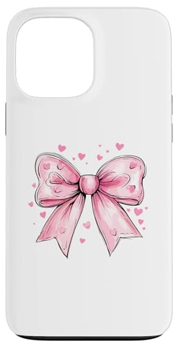 Girly || Ästhetische rosa Schleife || Herz Liebe romantisches Herz Hülle für iPhone 13 Pro Max von pretty pink cute ribbons and heart theme