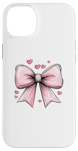 Girly || Ästhetische rosa Schleife || Herz Liebe romantisches Herz Hülle für iPhone 14 Plus von pretty pink cute ribbons and heart theme