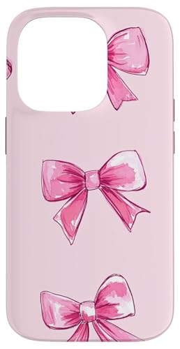 Girly || Schleife in Aquarell || Kokette || Ästhetische rosa Schleife Hülle für iPhone 14 Pro von pretty pink cute ribbons theme