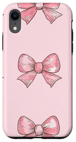 Girly || Schleife in Aquarell || Kokette || Ästhetische rosa Schleife Hülle für iPhone XR von pretty pink cute ribbons theme