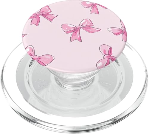 Girly || Schleife in Aquarell || Kokette || Ästhetische rosa Schleife PopSockets PopGrip für MagSafe von pretty pink cute ribbons theme