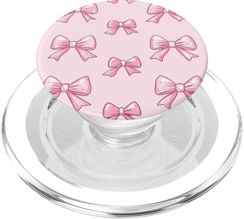 Girly || Schleife in Aquarell || Kokette || Ästhetische rosa Schleife PopSockets PopGrip für MagSafe von pretty pink cute ribbons theme