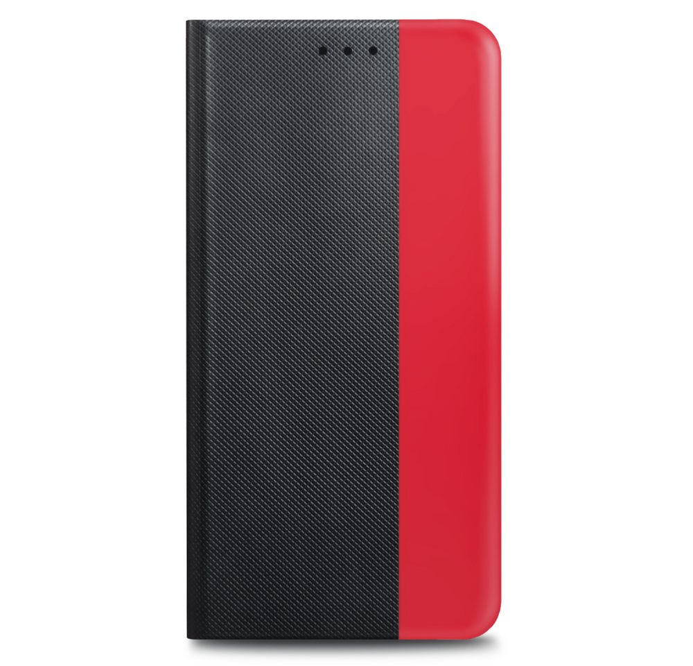 prio Handytasche prio Schutzhülle für iPhone 11 Pro schwarz-rot (Book Cover) von prio