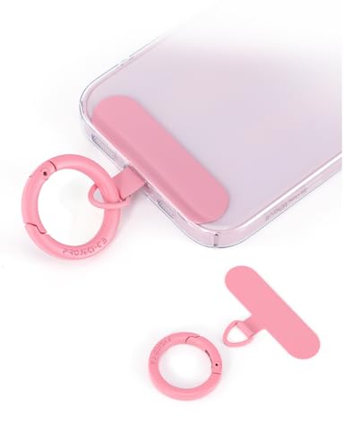 project-cb Handy Handykette Pads 1,Federring Verschluss 1,Metall Pads,Universeller Handytrageband Pads ohne Klebstoff,Langlebige stabil Pads,Handy lanyard pads(Rosa) von project-cb