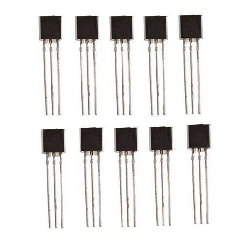 Transistor BC557B, PNP, 100mA, TO-92, 10 STK. von qfix