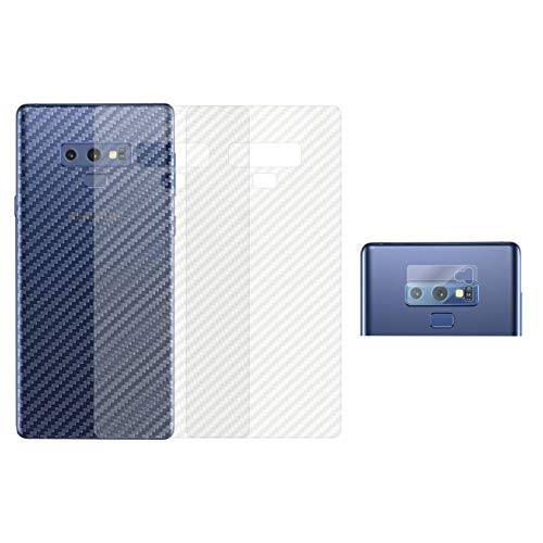 qichenlu 3X Rückseite Folie + 2X Kamera Schutzglas für Note 9, Carbon Look Matt Klebefolie Weich Back Film für Samsung Galaxy Note 9,Klar 6D Linse Glas Kratzfest Kamera Hinten Schutz qichenlu 3X Rückseite Folie + 2X Kamera Schutzglas für Note 9, Carbon Look Matt Klebefolie Weich Back Film für Samsung Galaxy Note 9,Klar 6D Linse Glas Kratzfest Kamera Hinten Schutz von qichenlu
