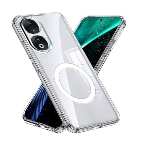 qichenlu Magnetische Hülle für Honor 90 kompatibel mit MagSafe,Stoßfest Airbag Ecken Schutz Kratzfest Durchsichtig Cover KFZ Handyhalter Case - Transparent qichenlu Magnetische Hülle für Honor 90 kompatibel mit MagSafe,Stoßfest Airbag Ecken Schutz Kratzfest Durchsichtig Cover KFZ Handyhalter Case - Transparent von qichenlu