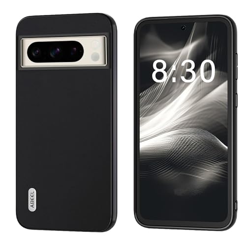 qichenlu Pixel 8 Echtleder Cover Case,Robustes Rindsleder Stoßfest Weicher Rahmen Handy Ecken Schutz Lederhülle für Google Pixel 8,Schwarz qichenlu Pixel 8 Echtleder Cover Case,Robustes Rindsleder Stoßfest Weicher Rahmen Handy Ecken Schutz Lederhülle für Google Pixel 8,Schwarz von qichenlu