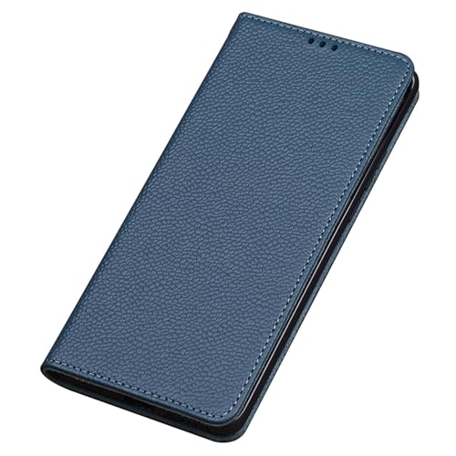 qichenlu Versteckter Magnetverschluss Waldgrün Echtleder Klappetui für Magic 6 Pro 5G,Echtes Rindsleder Tasche Magnet Cover Handy Case Schutz Hülle für Honor Magic 6 Pro 5G von qichenlu