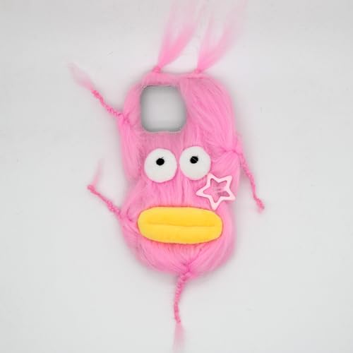 qizjio Hässliche lustige Handyhülle für iPhone 11 Pro Weird Peinlich Haarige Puppe Hülle Hairy Pink von qizjio